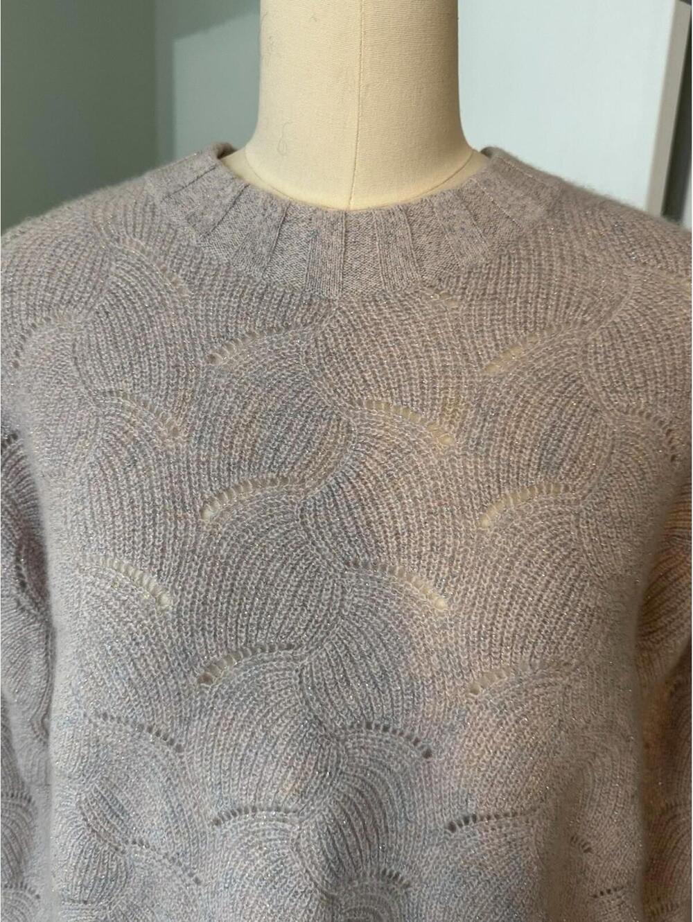 Brodie Light Pink Cashmere Sweater Sz M - Picture 5 of 10